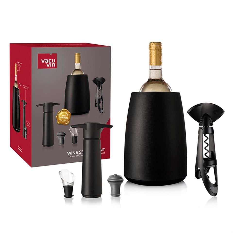 Vacu Vin Şarap Seti, Elegant (5 Parça), Kutulu