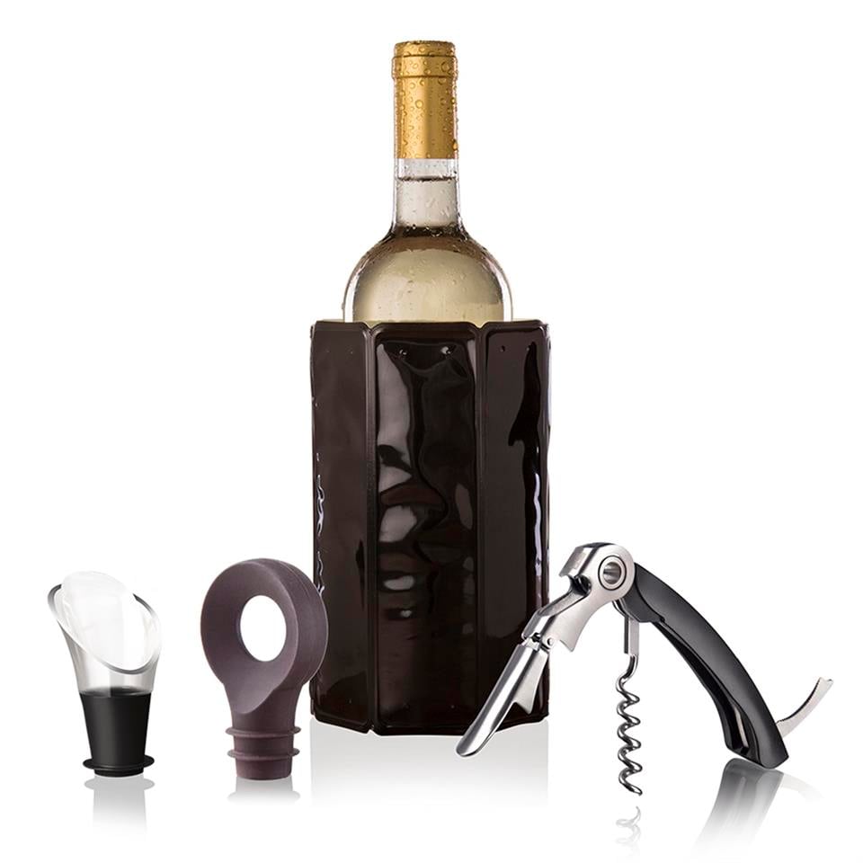 Vacu Vin Şarap Seti, Klasik (4 Parça), Kutulu