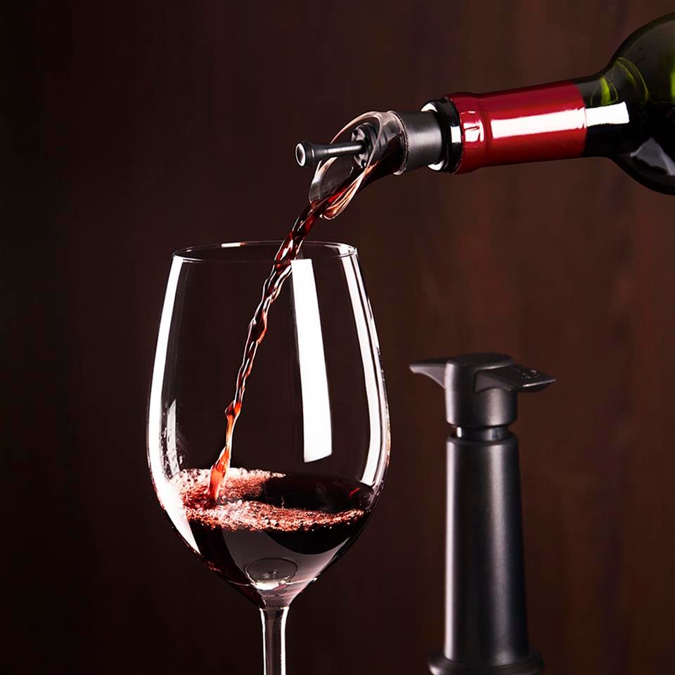 Vacu Vin Şarap Vakum & Servis Seti (1 Pompa, 1 Servis Tıpa), Kutulu