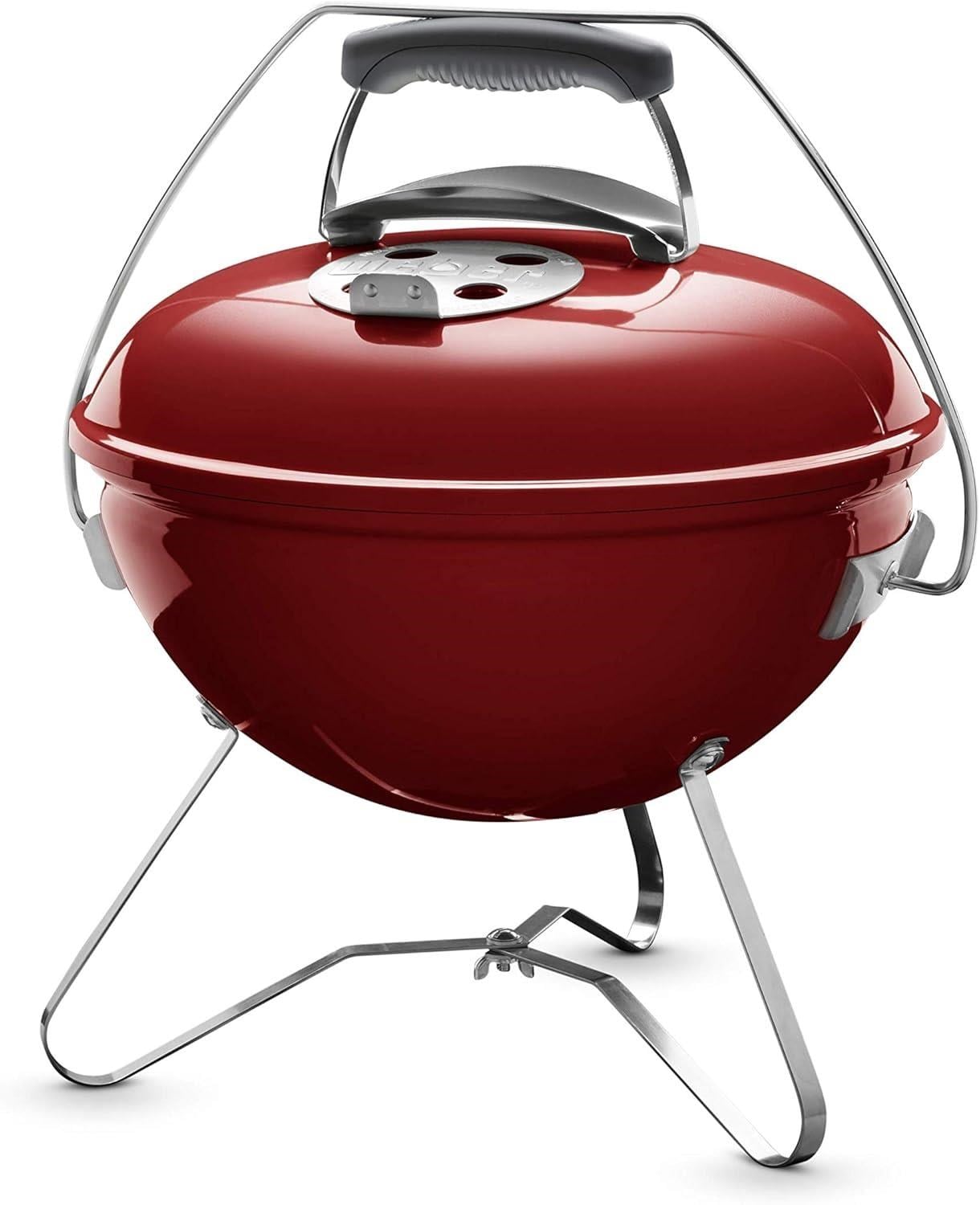 Weber 1123004 Kırmızı Kömürlü Mangal Barbekü - Smokey Joe® Premium, Crimson