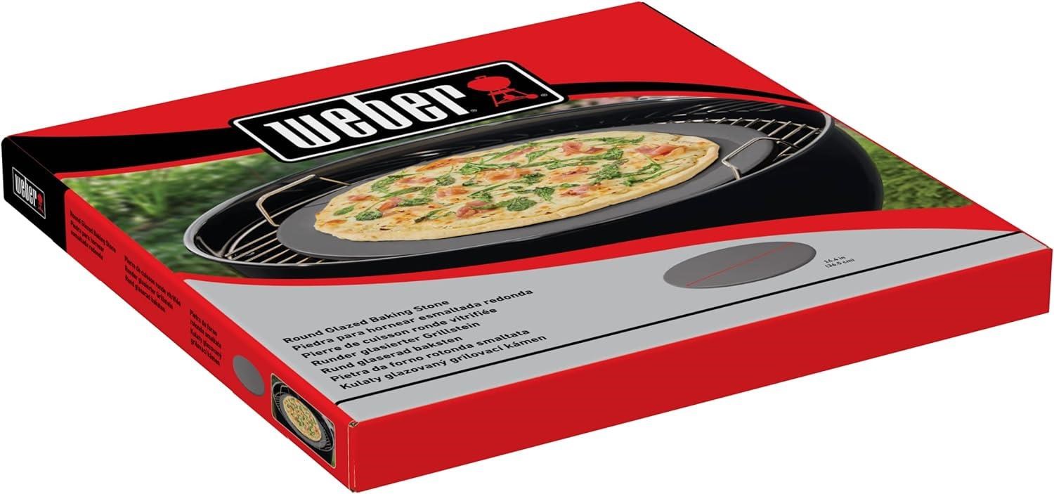 Weber 18412 Sırlı Pizza Taşı 36Cm - Glazed Pizzastone Round 36Cm