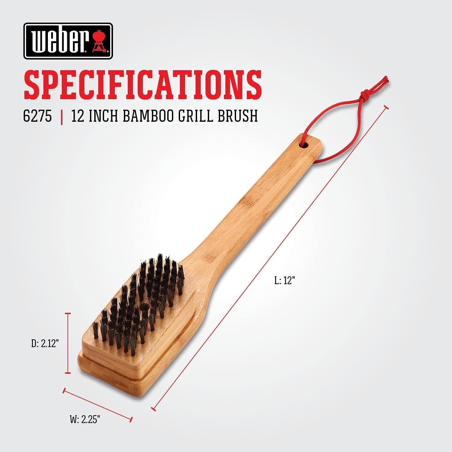 Weber 6275 Bambu Izgara Fırçası 30cm - Weber 30 cm Bamboo Grill Brush