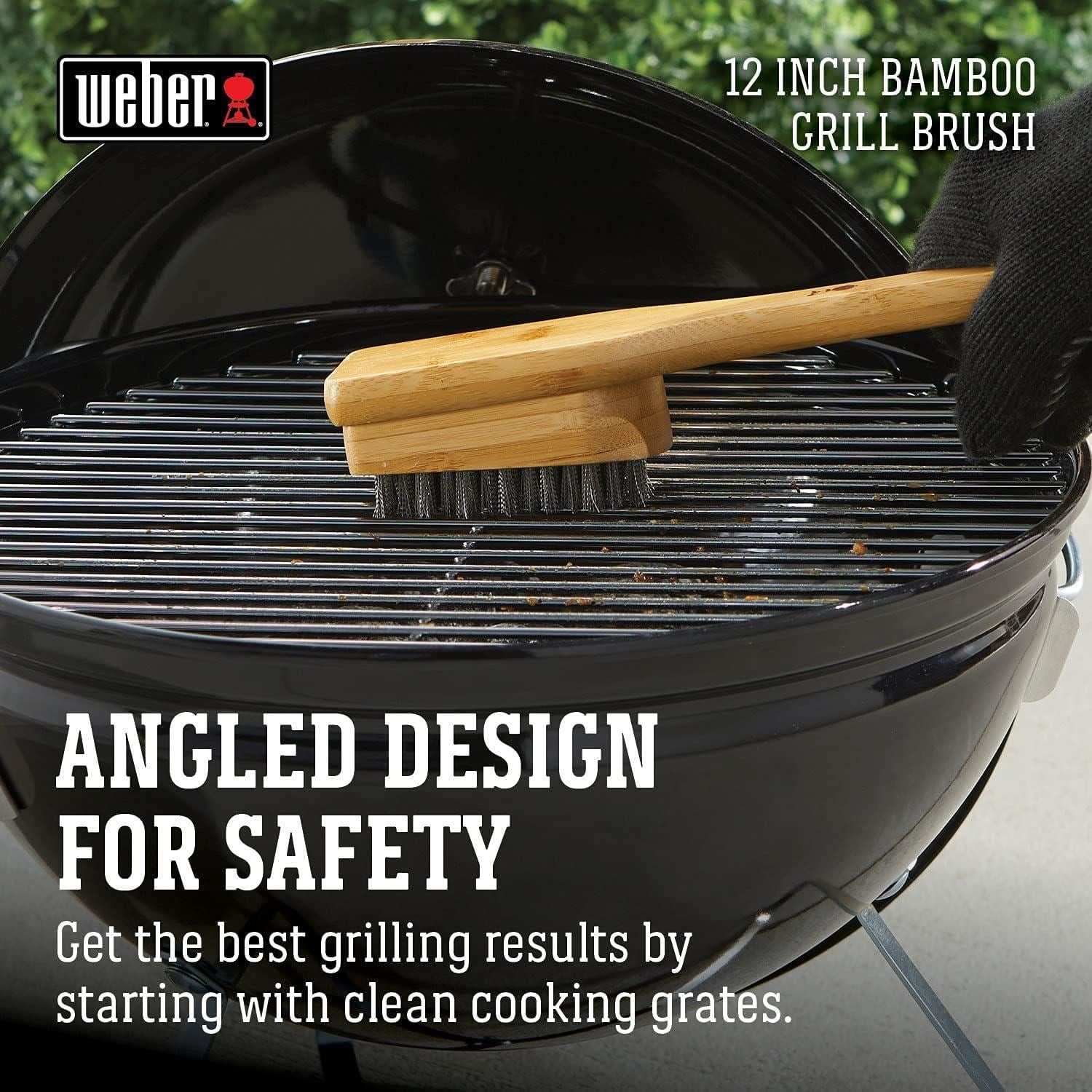 Weber 6275 Bambu Izgara Fırçası 30cm - Weber 30 cm Bamboo Grill Brush
