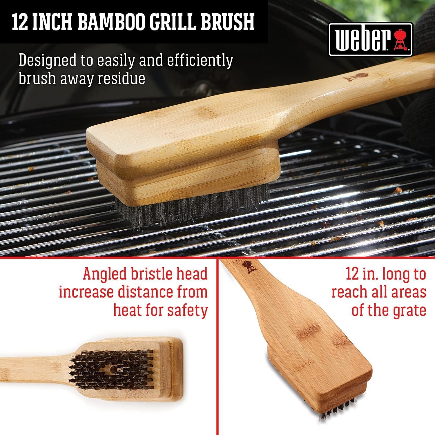 Weber 6275 Bambu Izgara Fırçası 30cm - Weber 30 cm Bamboo Grill Brush