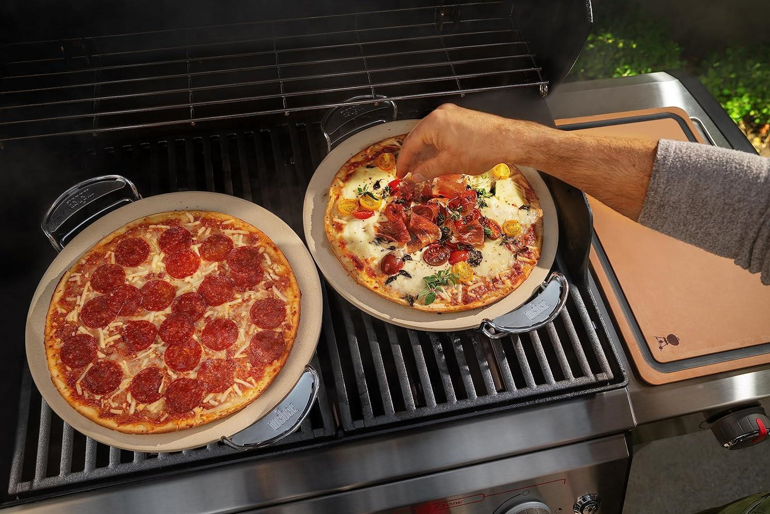 Weber Crafted Glazed Pizza Stone - Mangal Pizza Taşı - 8836