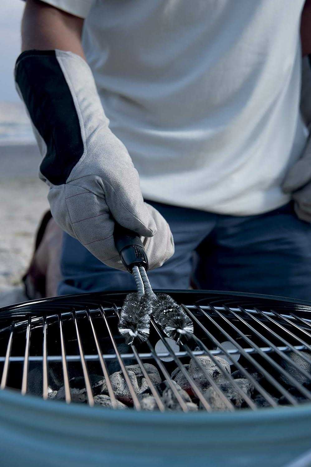 Weber Grill Brush, PeWeber 6495 Paslanmaz Çelik Y Şekilli Izgara Fırçası - Weber Grill Brushrfect for cast iron grates