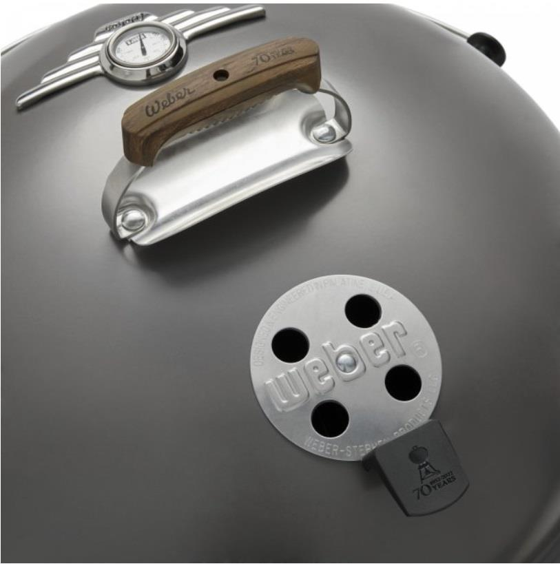Weber Master-Touch 70th Anniversary Kettle, 57cm Metal Grey - 19521004