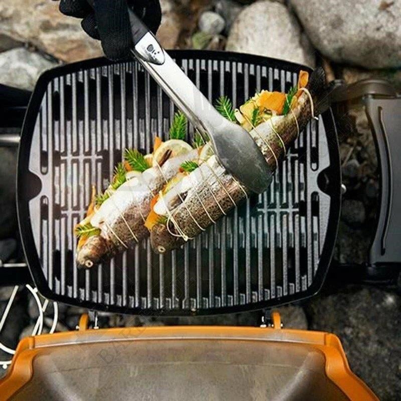 Weber Premium Tool Set Compact Size 2 Pcs Stainless Steel Black - Weber Mangal Maşası ve Spatulası - 6645