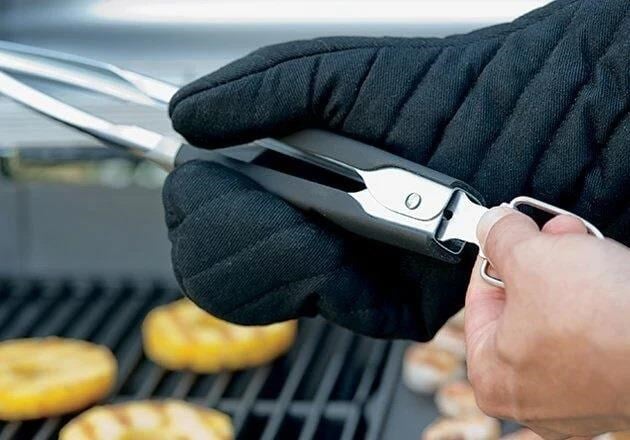 Weber Premium Tool Set Compact Size 2 Pcs Stainless Steel Black - Weber Mangal Maşası ve Spatulası - 6645
