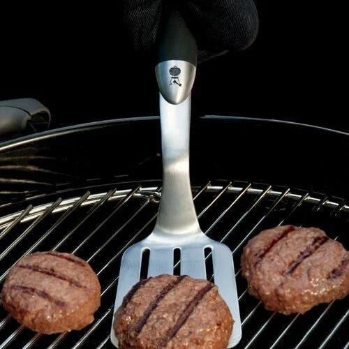 Weber Premium Tool Set Compact Size 2 Pcs Stainless Steel Black - Weber Mangal Maşası ve Spatulası - 6645