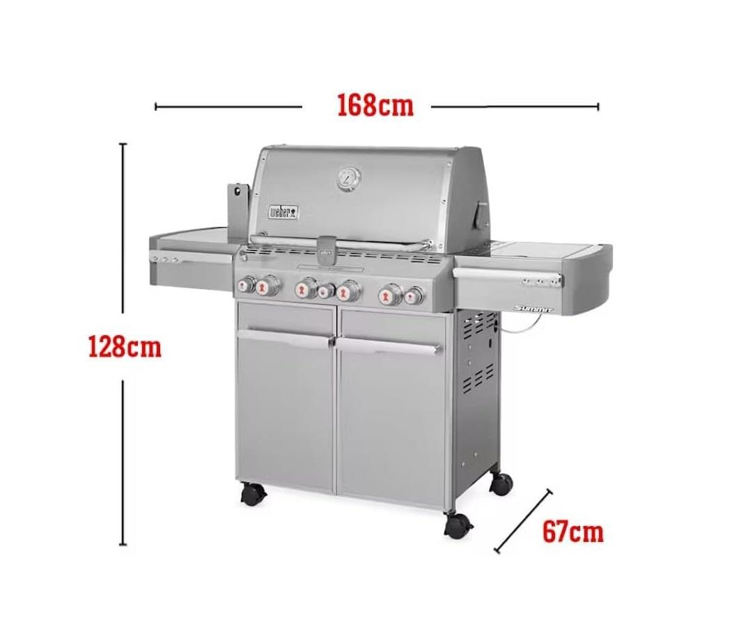 Weber Summit® S-470 GBS Paslanmaz Çelik Gazlı Mangal - 7170075