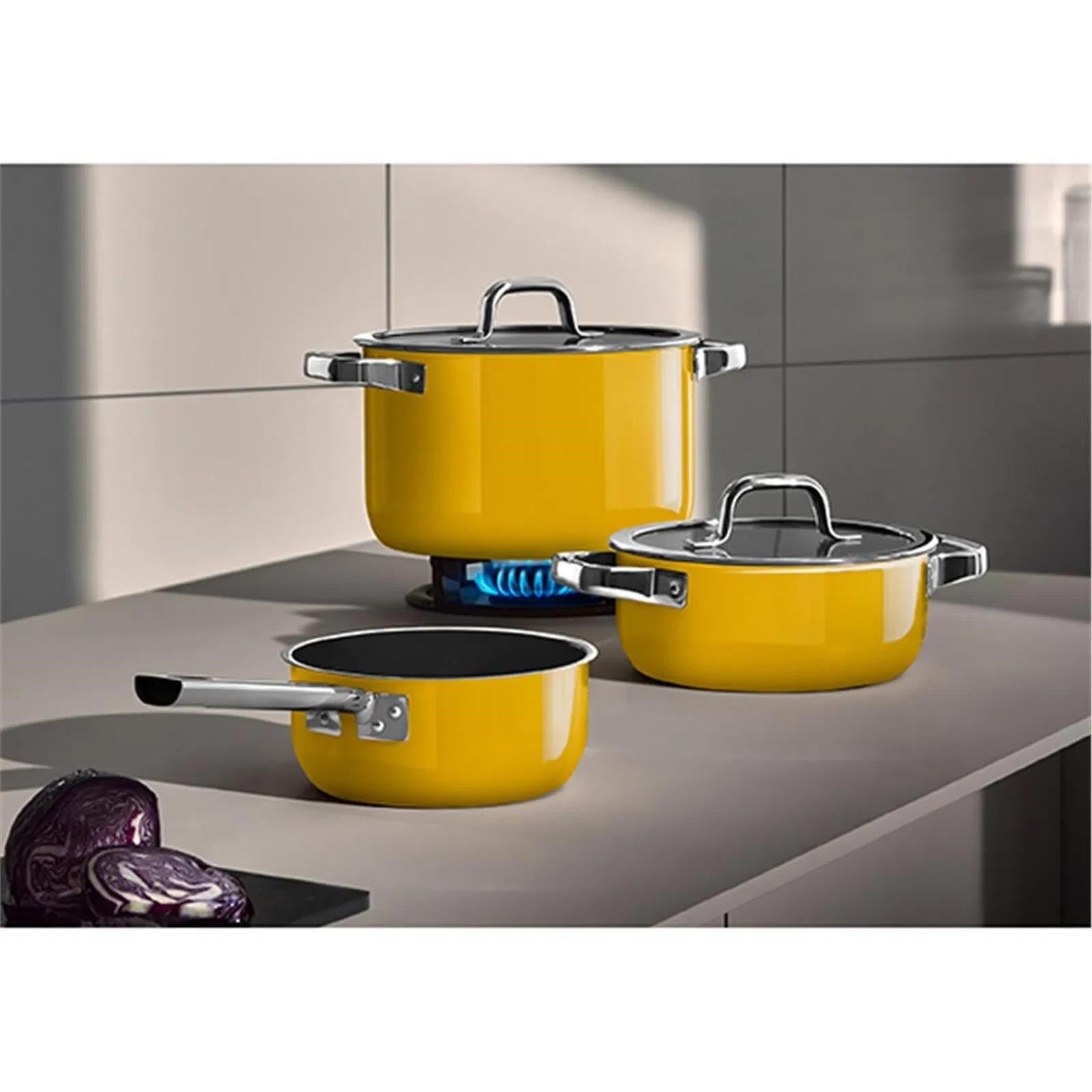 WMF Fusiontec Tencere Seti Mango Sarı 4 Parça