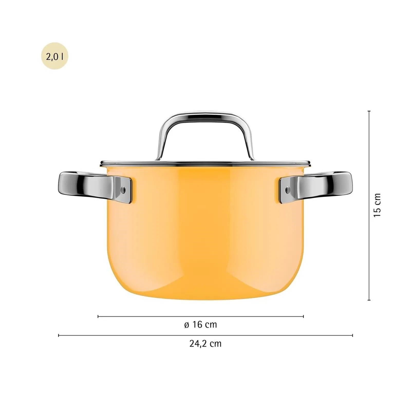 WMF Fusiontec Tencere Seti Mango Sarı 4 Parça