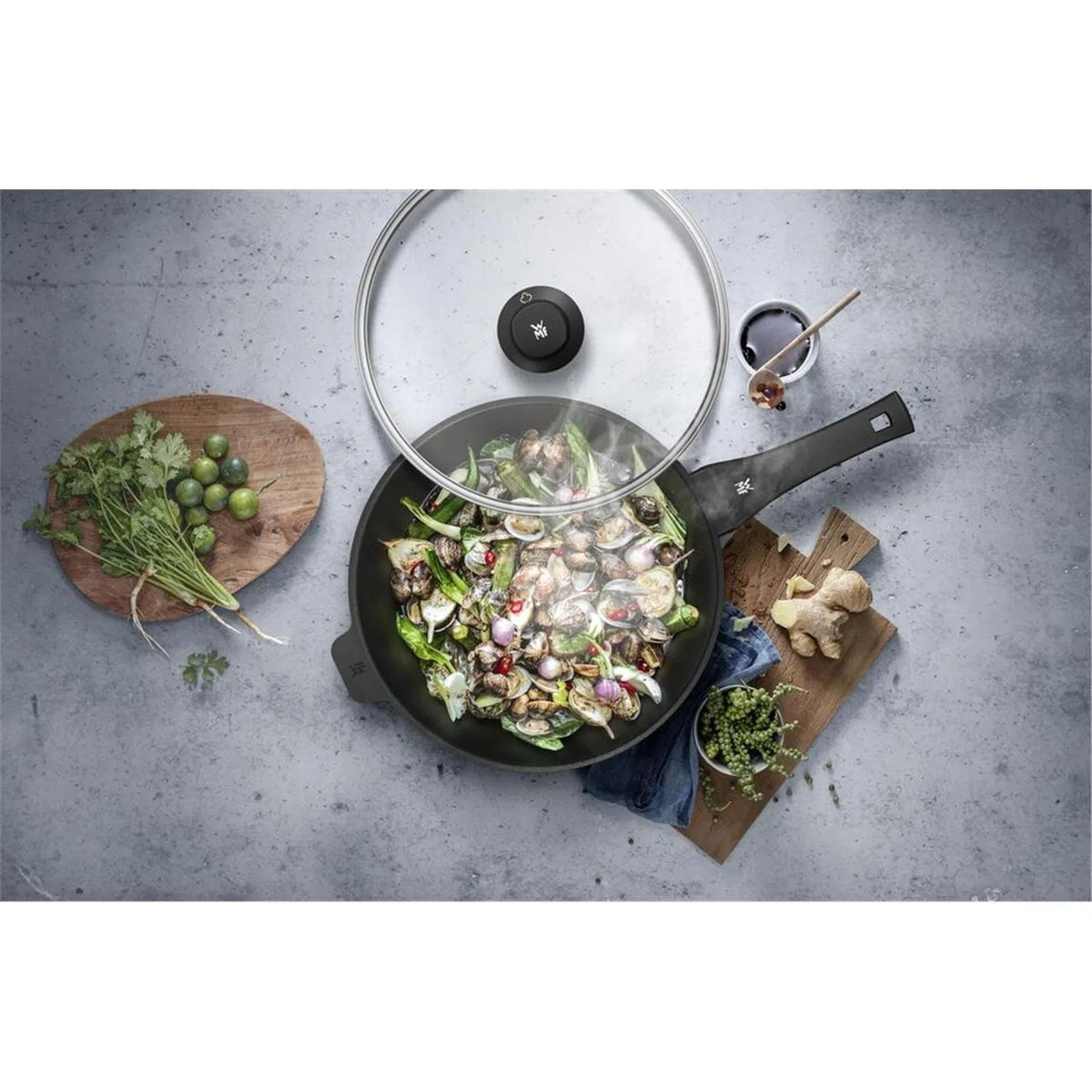 WMF PERMADUR PREMIUMWMF PermaDur Premium Wok Tava 30 cm WOK TAVASI KAPAKLI 30CM