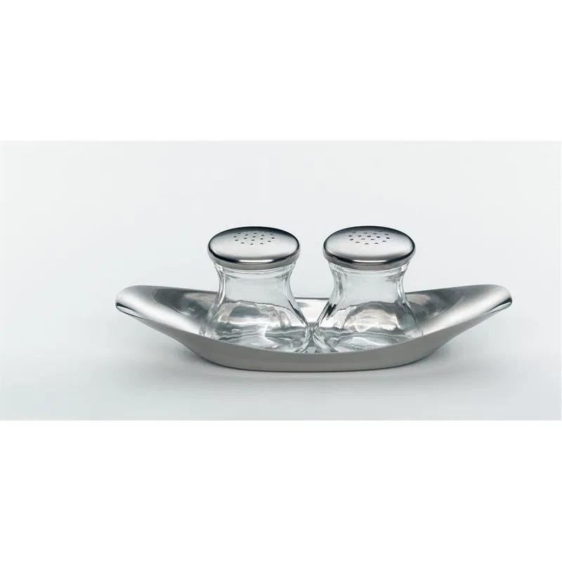 WMF Wagenfeld Cam & Cromargan Tabanlı Tuzluk Biberlik Set