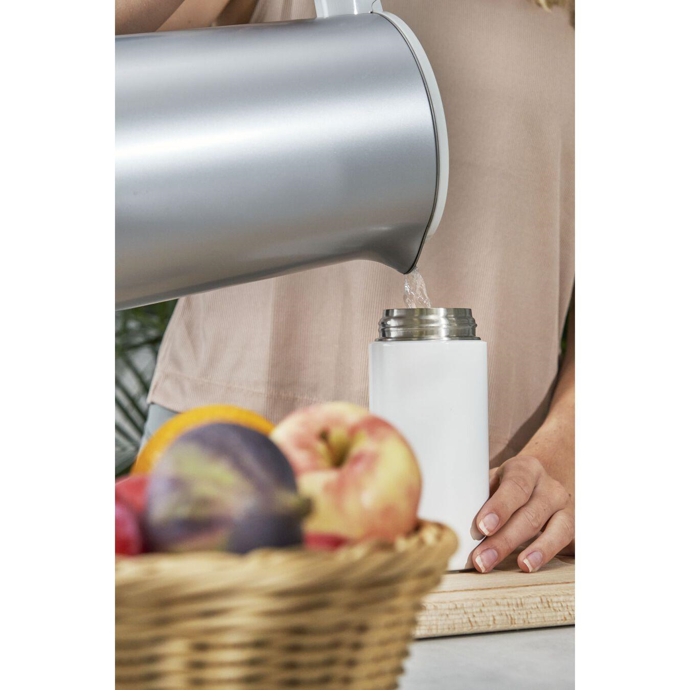 Zwilling 420 Ml Thermo Çay Demlikli Matara Beyaz-Gri