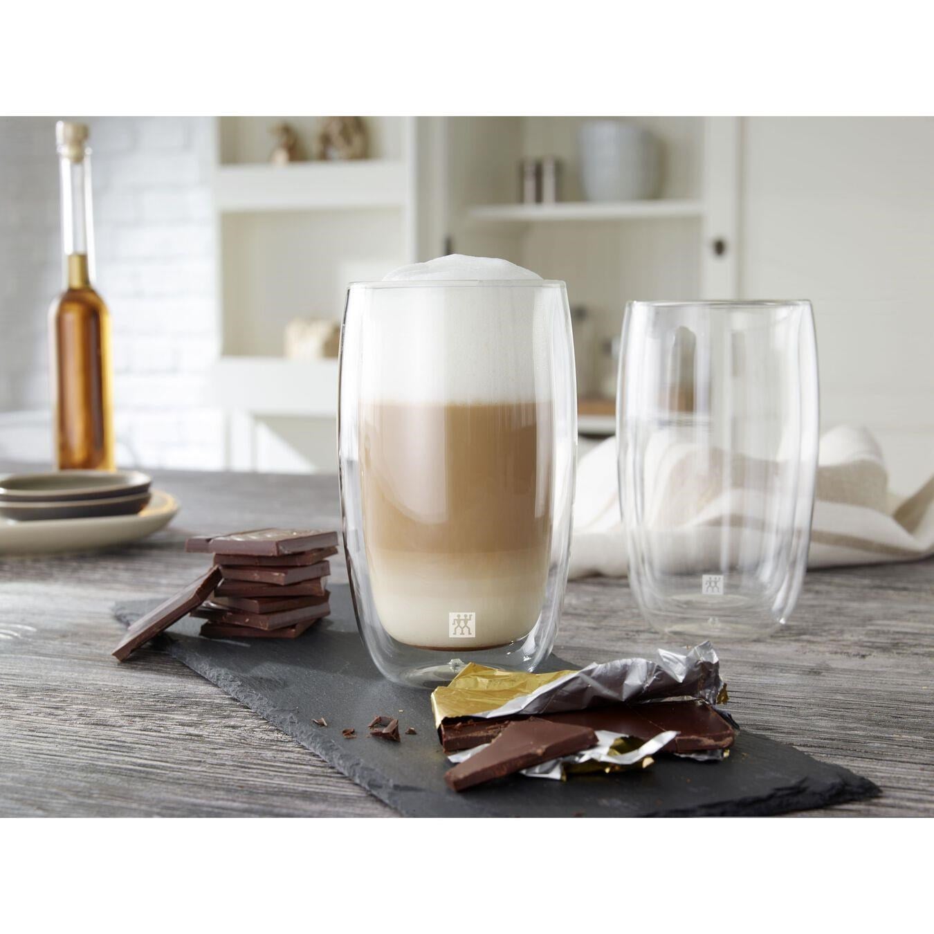 Zwilling Çift Camlı 2'Li Latte Macchiato Bardak Seti - 350 ML