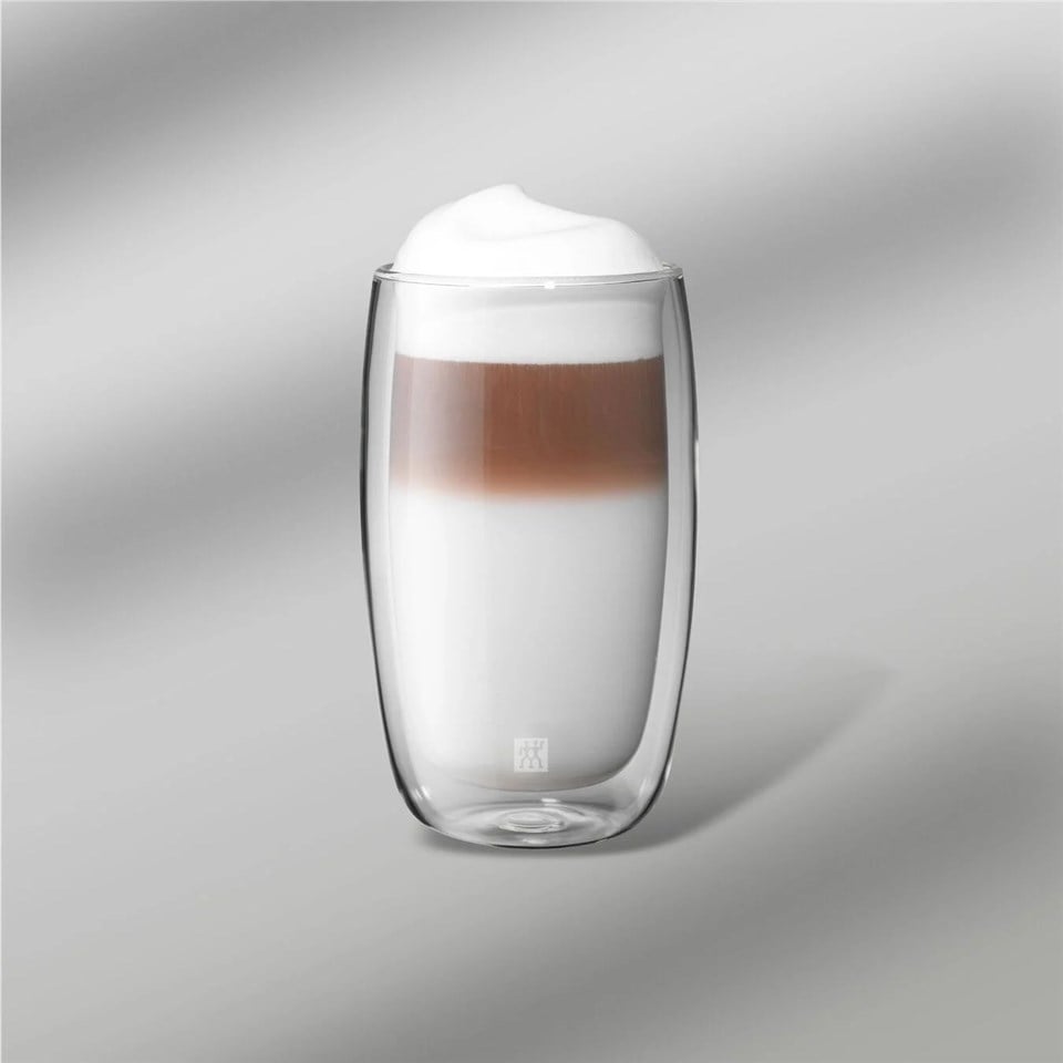 Zwilling Çift Camlı 2'Li Latte Macchiato Bardak Seti - 350 ML