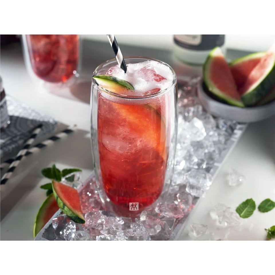 Zwilling Çift Camlı 2'Li Soğuk İçecek Bardağı Seti - 474 ML