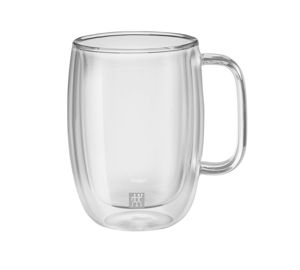 Zwilling Çift Camlı Kulplu 2'Li Latte Macchiato Bardak Seti - 450 Ml - 395001140