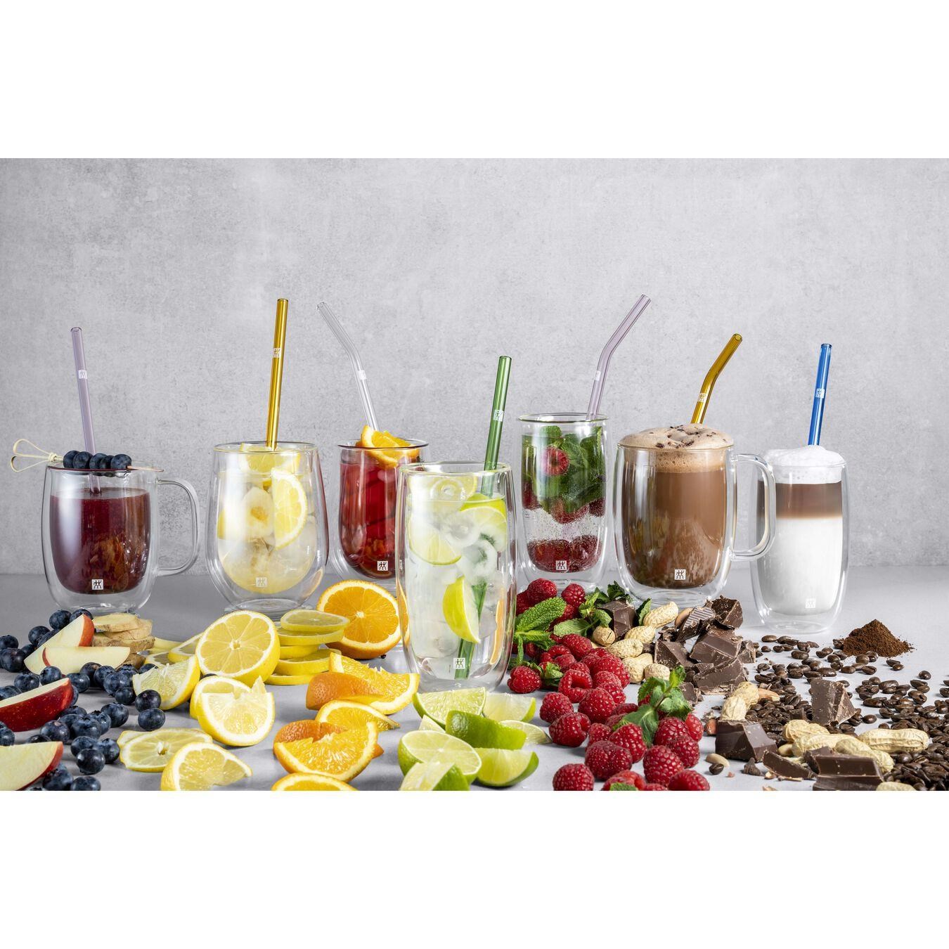 Zwilling Çift Camlı Kulplu 2'Li Latte Macchiato Bardak Seti - 450 Ml - 395001140