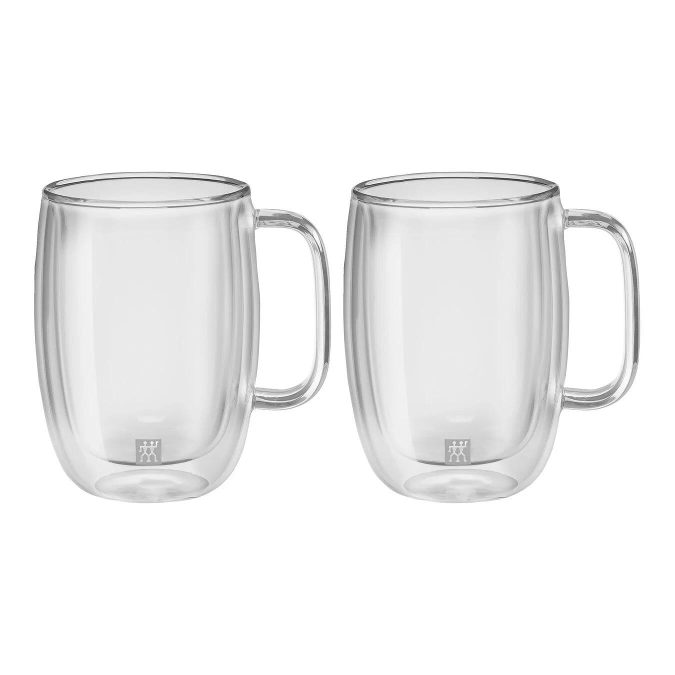 Zwilling Çift Camlı Kulplu 2'Li Latte Macchiato Bardak Seti - 450 Ml - 395001140