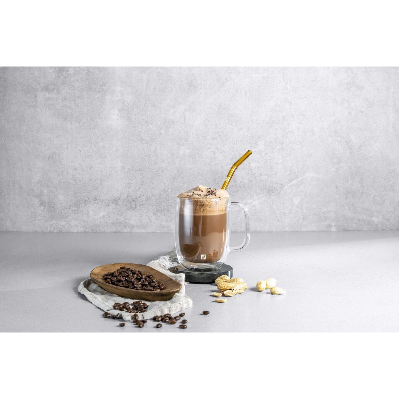 Zwilling Çift Camlı Kulplu 2'Li Latte Macchiato Bardak Seti - 450 Ml - 395001140