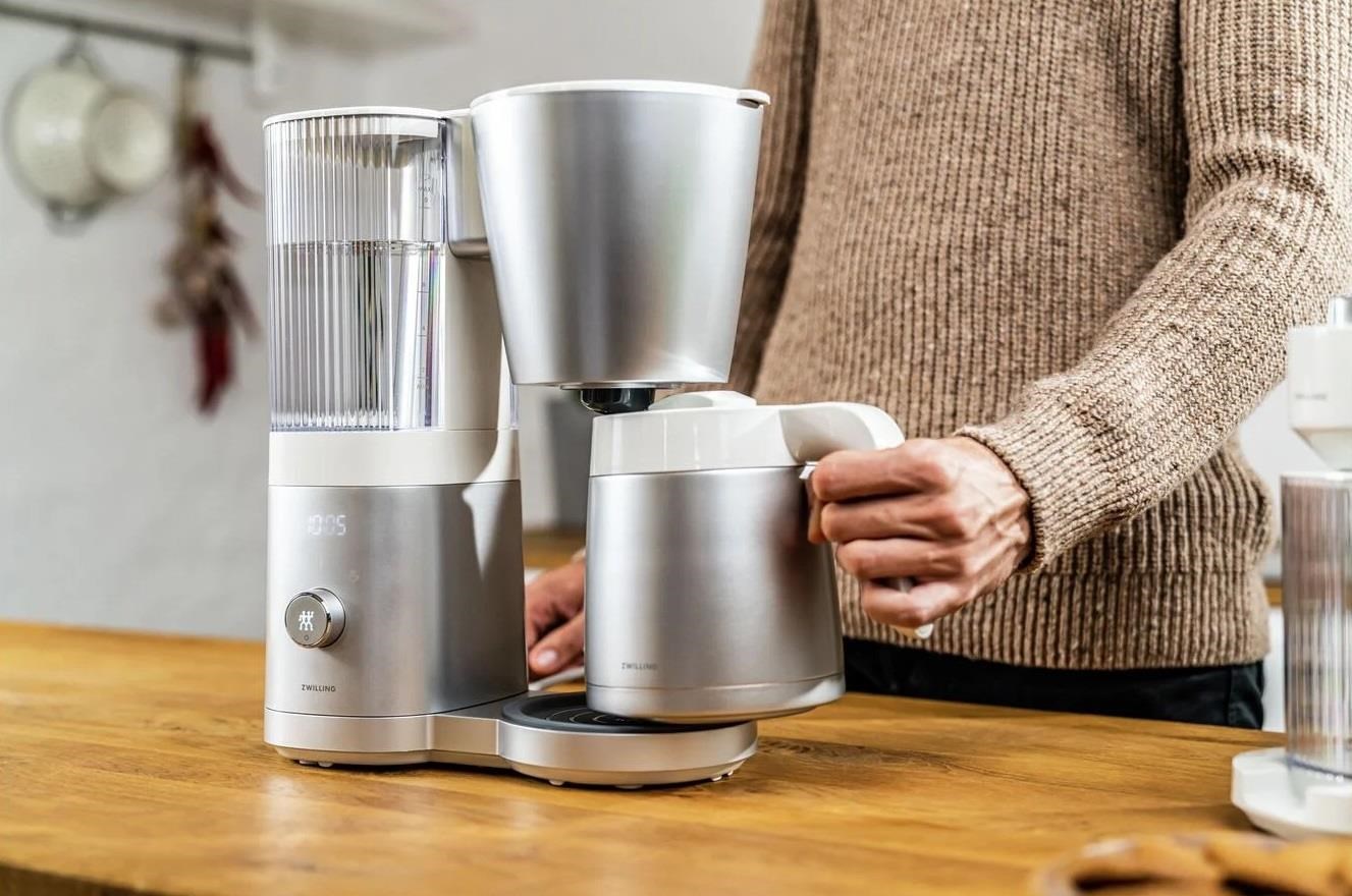 ZWILLING Enfinigy Drip Filtre Kahve Makinesi, 1,25Lt Gümüş Beyazı - 531060000