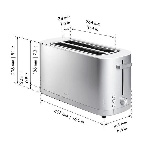 Zwilling Enfinigy Ekmek Kızartma Makinesi Çörek Isıtıcılı 2 Yuva 4 Dilim - 530090000