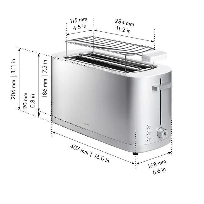 Zwilling Enfinigy Ekmek Kızartma Makinesi Çörek Isıtıcılı 2 Yuva 4 Dilim - 530090000