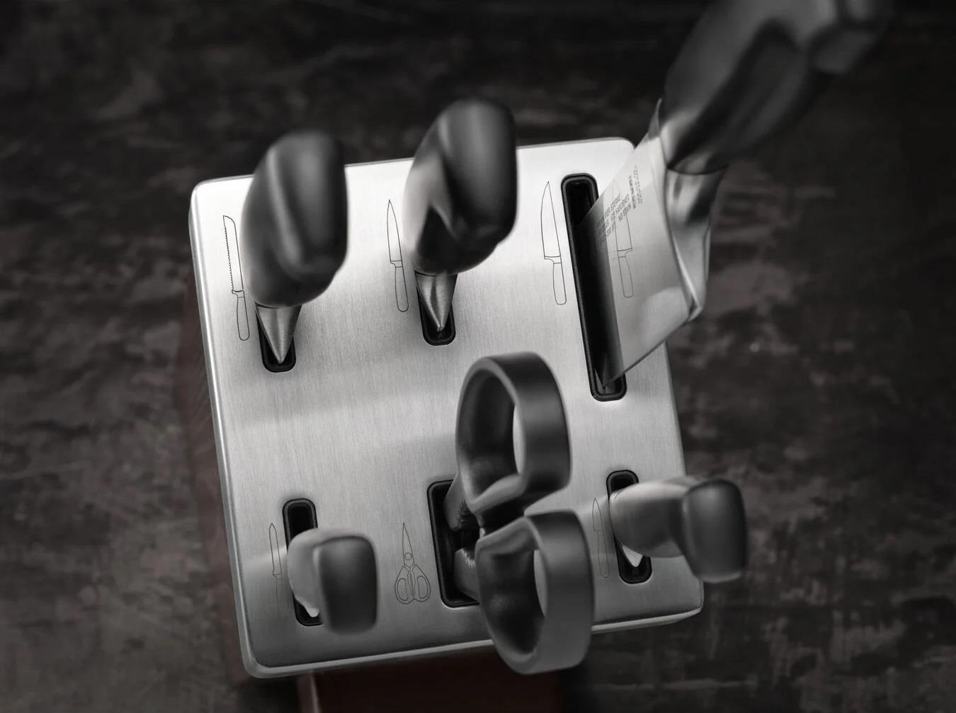 ZWILLING FOUR STAR 7-Parça Blok Bıçak Seti Kendinden Bilemeli Dişbudak Ağacı - 351450000