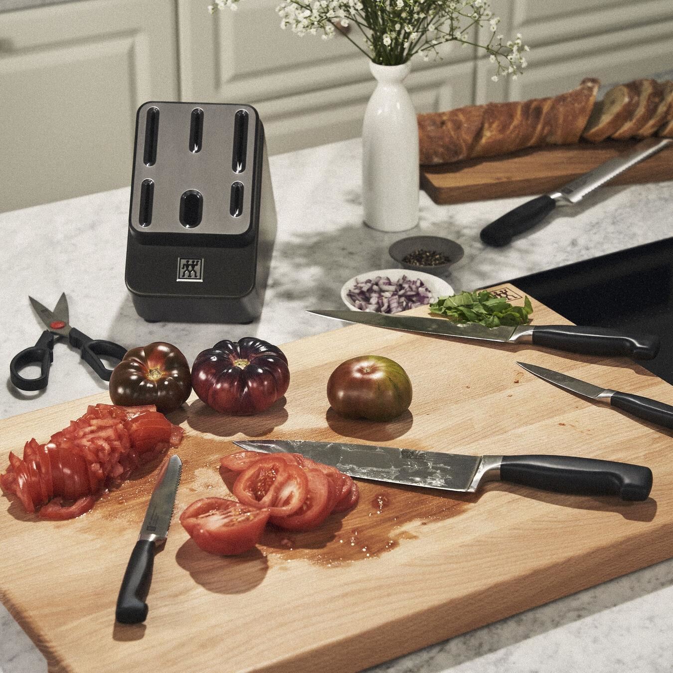 ZWILLING FOUR STAR 7-Parça Dişbudak Ağacı Blok Bıçak Seti Kendinden Bilemeli - 351487000