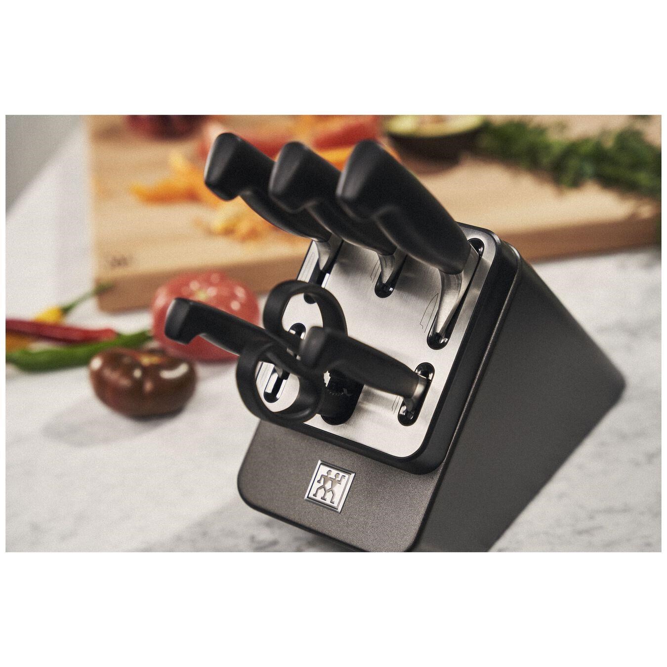 ZWILLING FOUR STAR 7-Parça Dişbudak Ağacı Blok Bıçak Seti Kendinden Bilemeli - 351487000