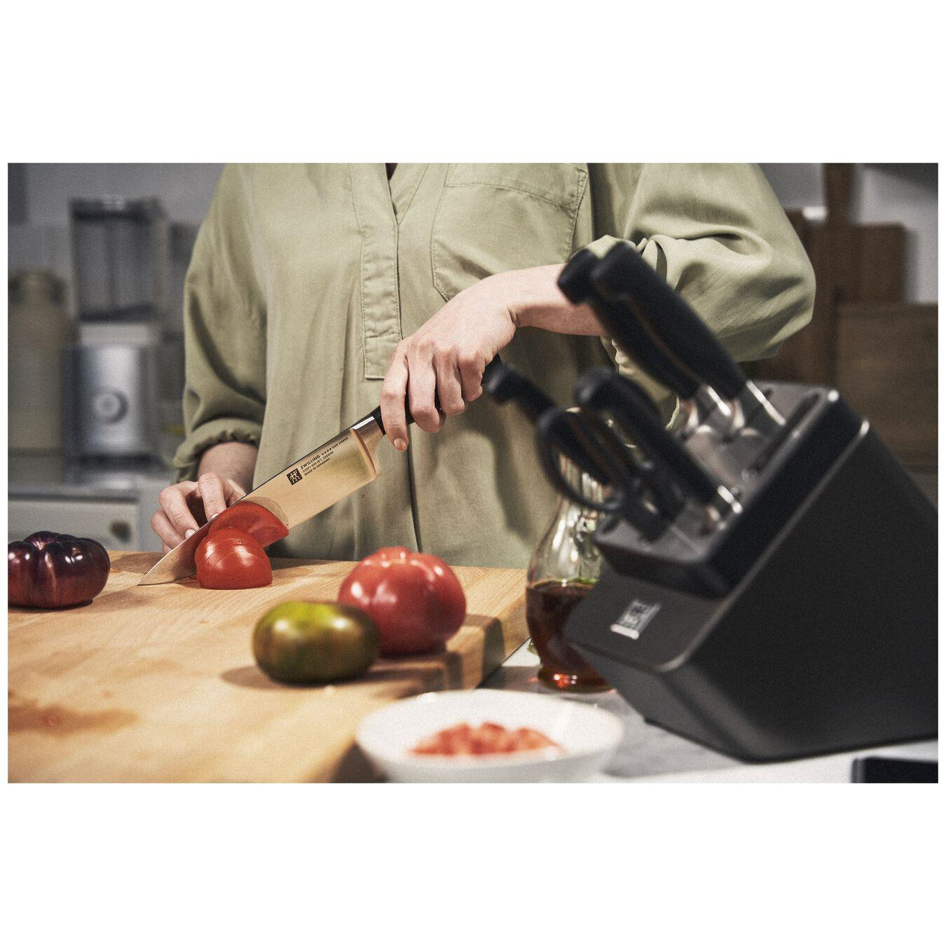 ZWILLING FOUR STAR 7-Parça Dişbudak Ağacı Blok Bıçak Seti Kendinden Bilemeli - 351487000