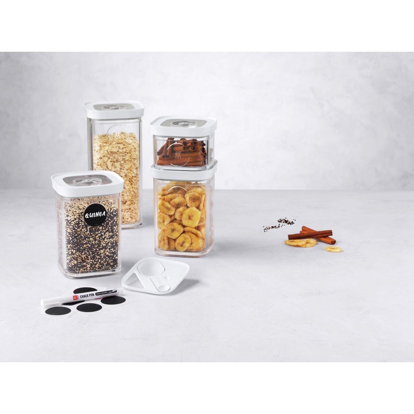 Zwilling Fresh & Save Cube Saklama Kabı Seti S/6 Parça Şeffaf-Beyaz