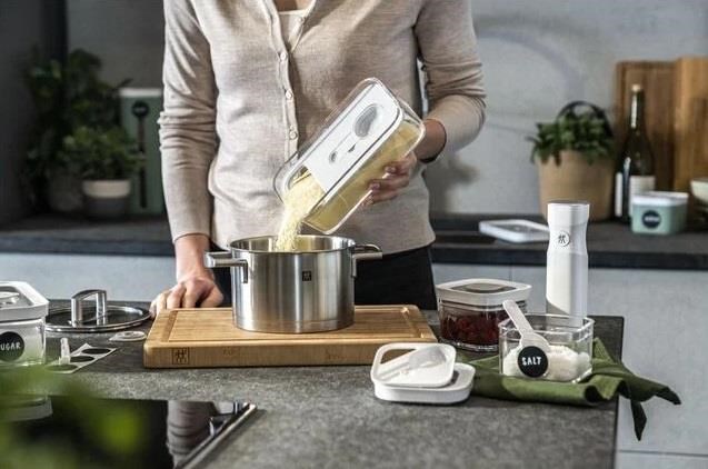 Zwilling Fresh & Save CUBE Saklama Kabı M Şeffaf-Beyaz - 1025126