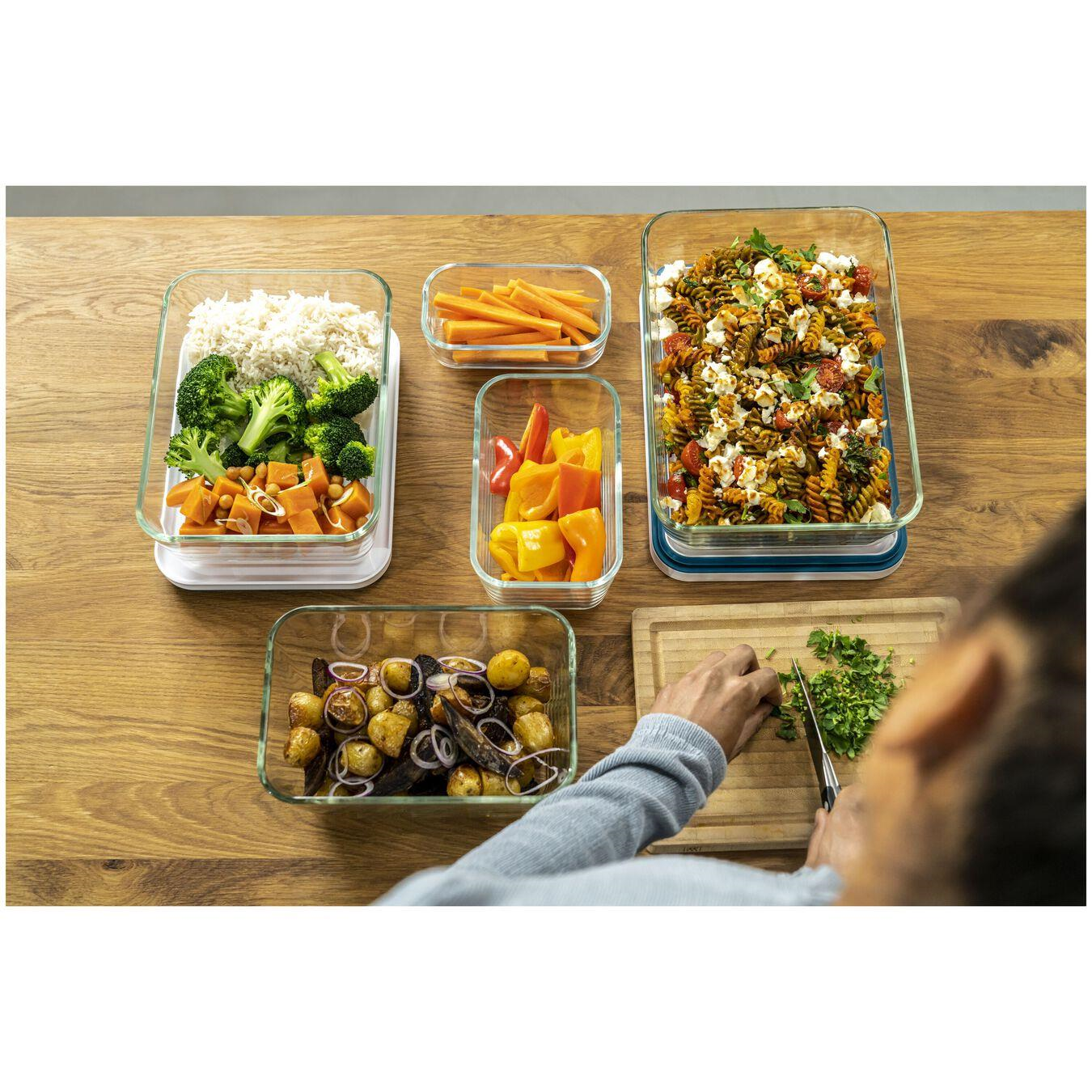 Zwilling Fresh & Save Vakumlu Saklama Kabı M Borosilikat Cam Akdeniz Mavisi - 368013020
