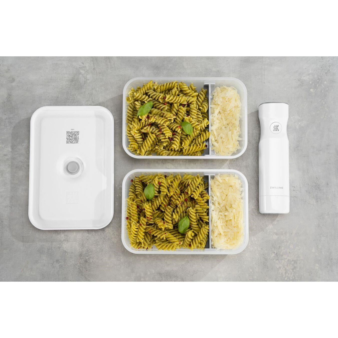 ZWILLING Fresh & Save Vakumlu Yemek Taşıma Kabı L Düz Plastik Yarı Şeffaf-Gri - 368013210