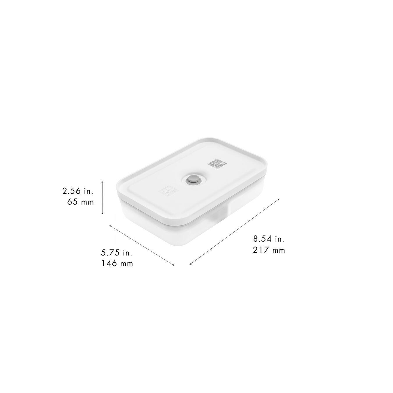 ZWILLING Fresh & Save Vakumlu Yemek Taşıma Kabı L Düz Plastik Yarı Şeffaf-Gri - 368013210