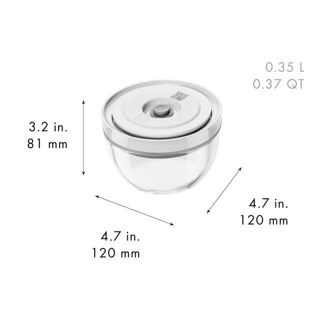ZWILLING Fresh&Save BOWLS Vacuum Bowl Set S/M/L 6-parça Cam Şeffaf-Beyaz - 1031016