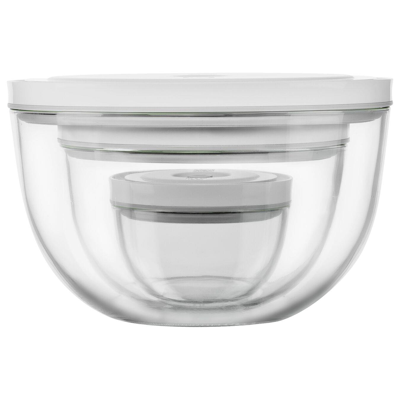 ZWILLING Fresh&Save BOWLS Vacuum Bowl Set S/M/L 6-parça Cam Şeffaf-Beyaz - 1031016