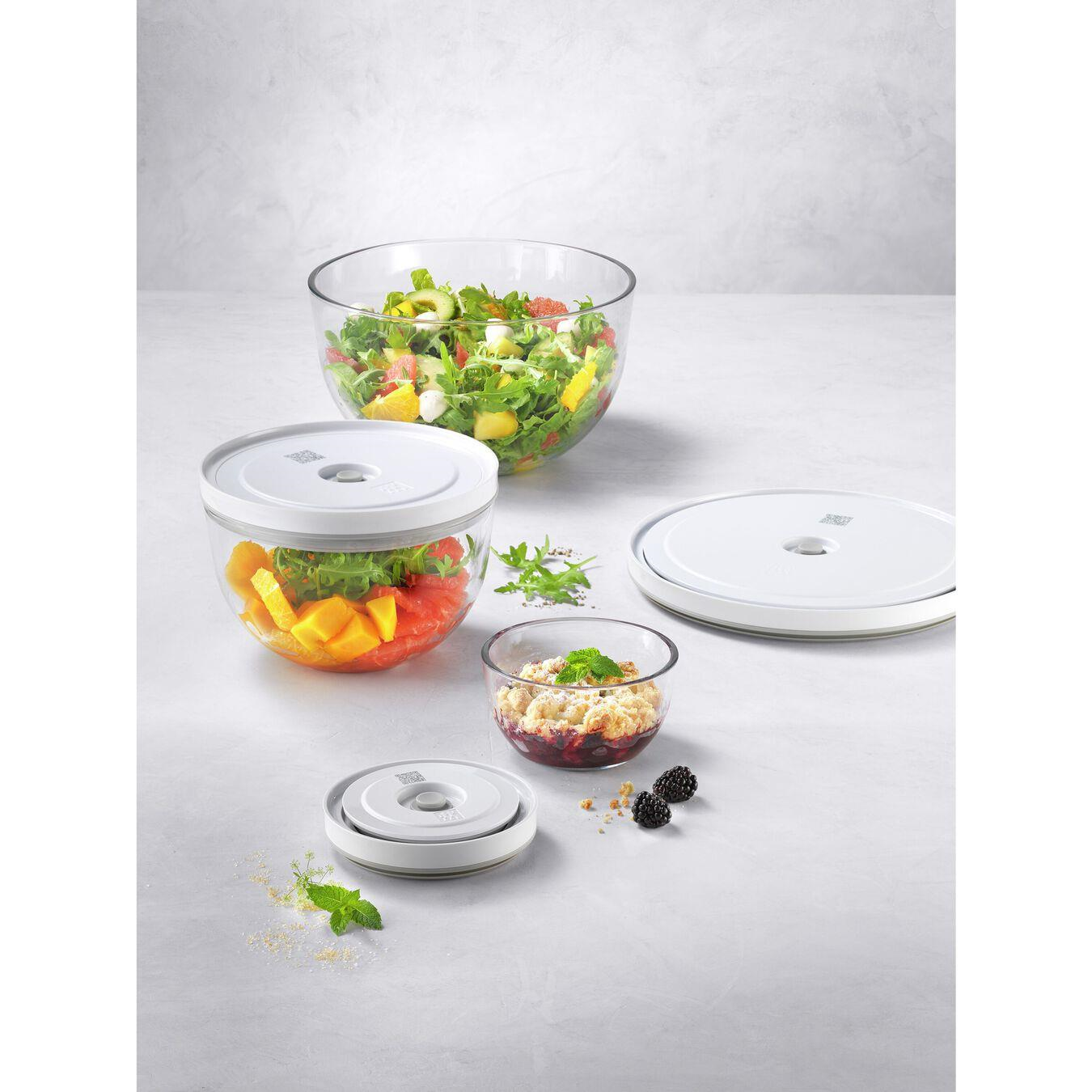 ZWILLING Fresh&Save BOWLS Vacuum Bowl Set S/M/L 6-parça Cam Şeffaf-Beyaz - 1031016