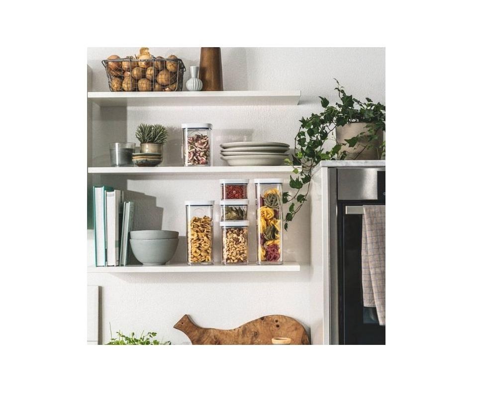 ZWILLING Fresh&Save CUBE Vakum Başlangıç Seti S/M 5-Parça Şeffaf-Akdeniz Mavisi