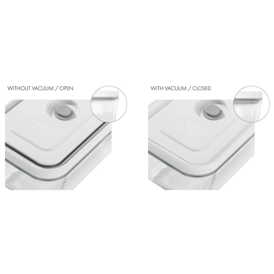 ZWILLING Fresh&Save Vakumlu Saklama Kabı L Borosilikat Cam Gri