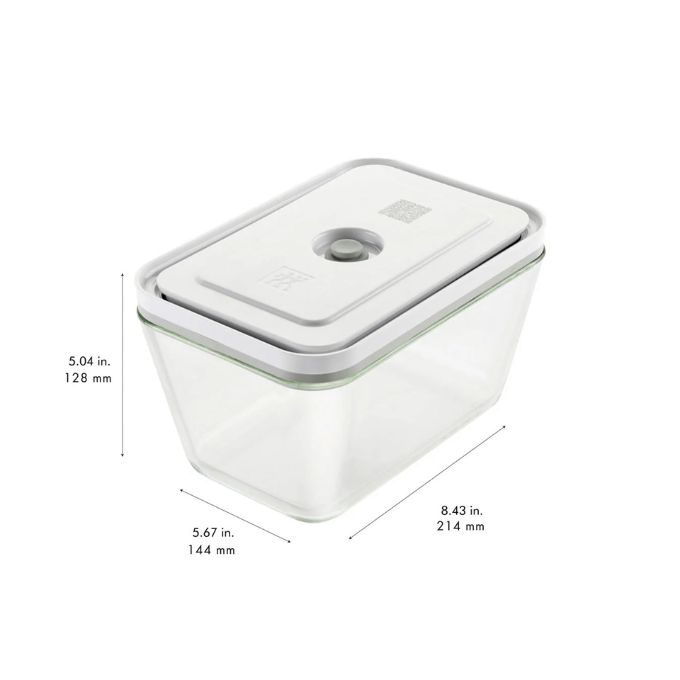 ZWILLING Fresh&Save Vakumlu Saklama Kabı L Borosilikat Cam Gri