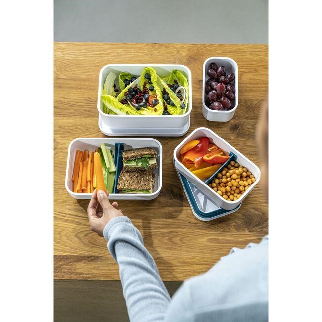 Zwilling Fresh&Save Vakumlu Yemek Taşıma Kabı L Düz Plastik Beyaz-Akdeniz Mavisi - 368013110