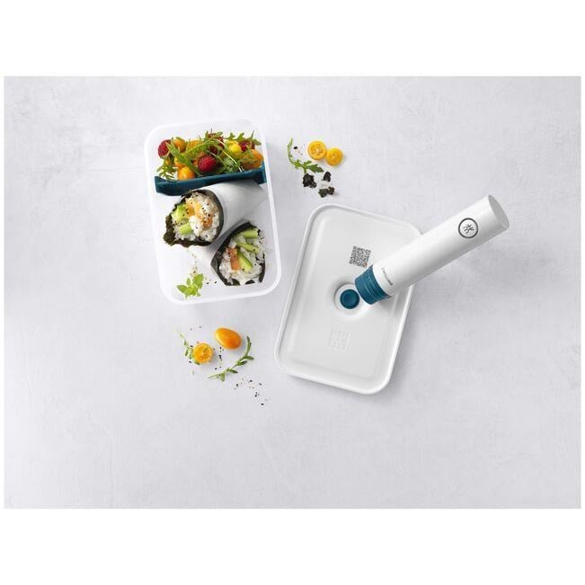 Zwilling Fresh&Save Vakumlu Yemek Taşıma Kabı L Plastik Yarı Şeffaf-Akdeniz Mavisi - 368013140