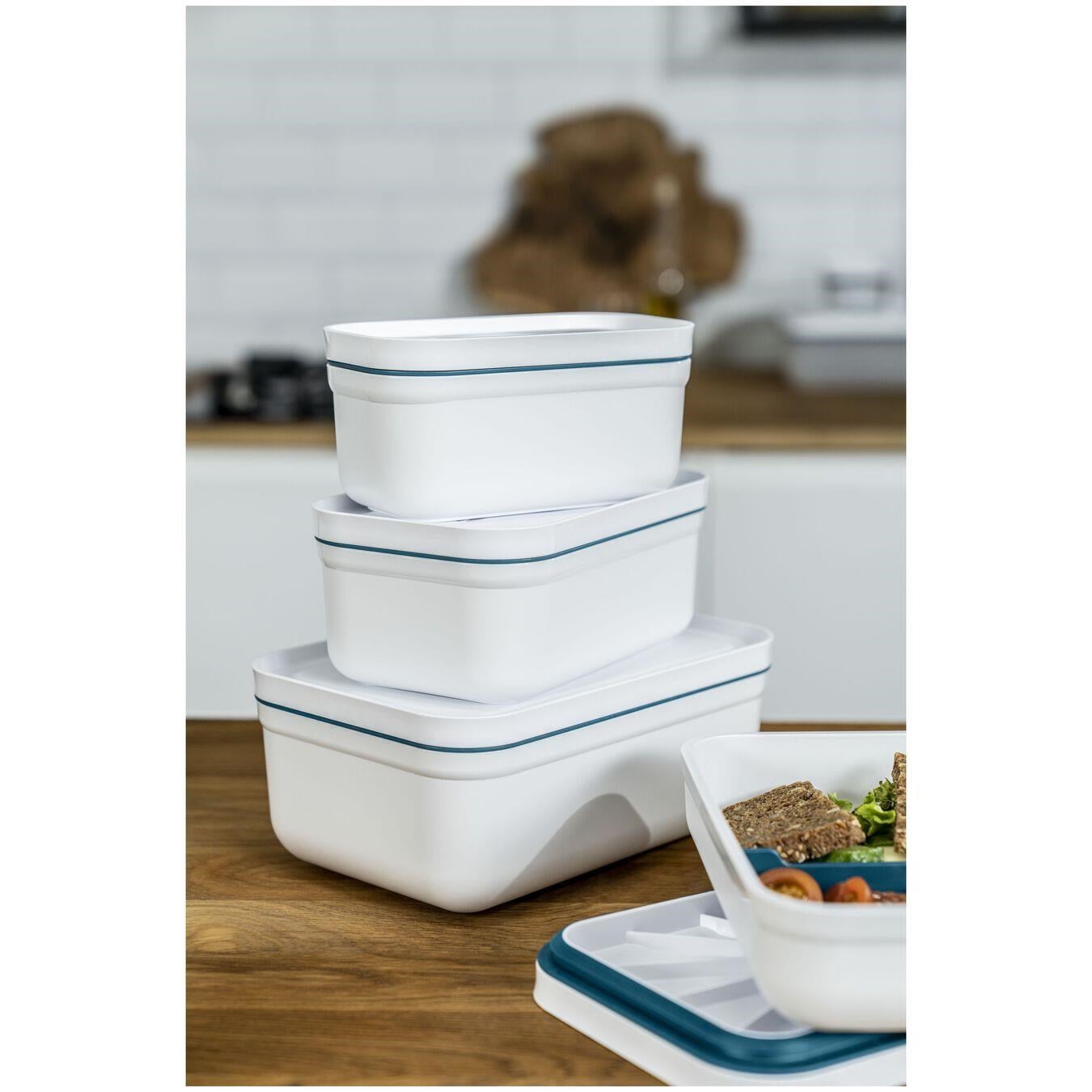 Zwilling Fresh&Save Vakumlu Yemek Taşıma Kabı *S* Plastik Beyaz-Akdeniz Mavisi - 368013080