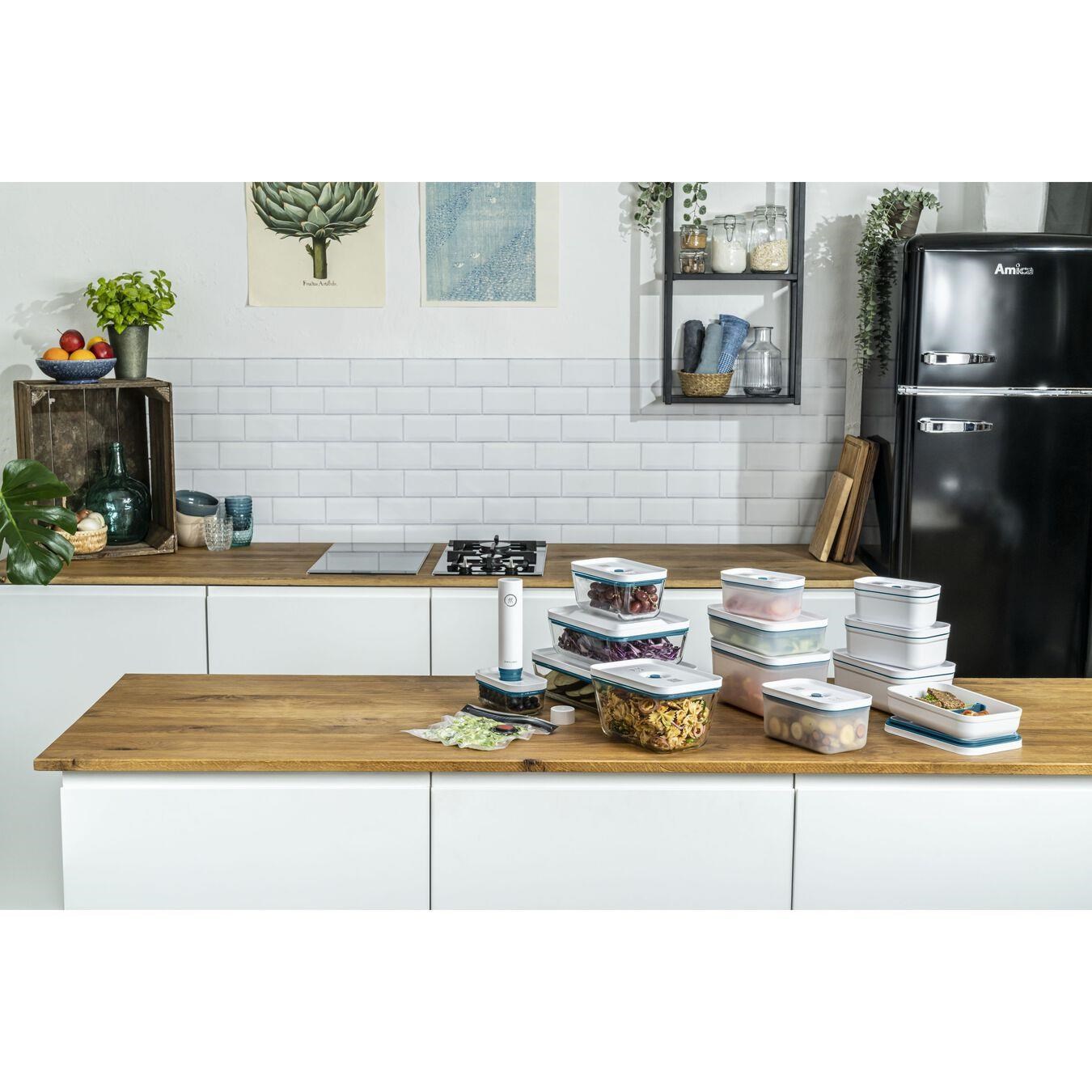 Zwilling Fresh&Save Vakumlu Yemek Taşıma Kabı L Plastik Yarı Şeffaf-Akdeniz Mavisi - 368013140