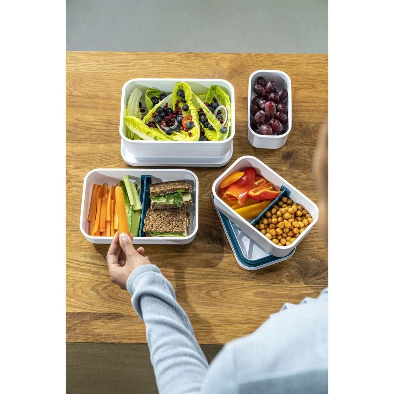 Zwilling Fresh&Save Vakumlu Yemek Taşıma Kabı L Plastik Beyaz-Akdeniz Mavisi - 368013100